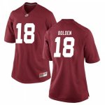 Women's Alabama Crimson Tide #18 Slade Bolden Crimson Game NCAA College Football Jersey 2403FBTZ7